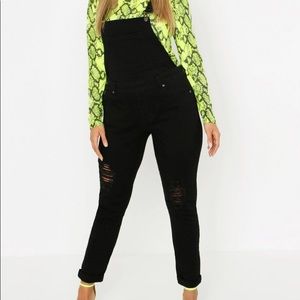 Women’s Distressed Overalls